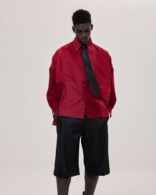 patchwork-shirt-red astoud caostu