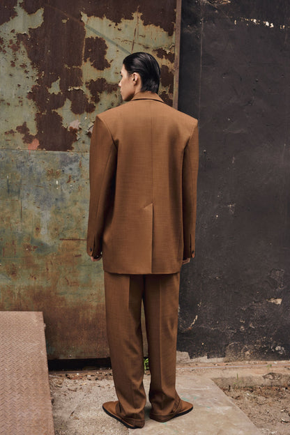 brown-silk-linen-dart-pleated-curved-leg-pants-FORTYTHREE