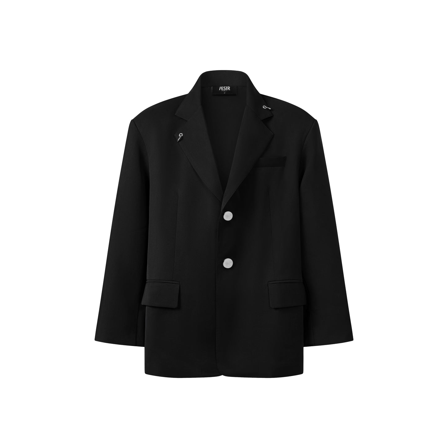 ssss-men-black-sainted-oversized-padded-blazer aesir astoud