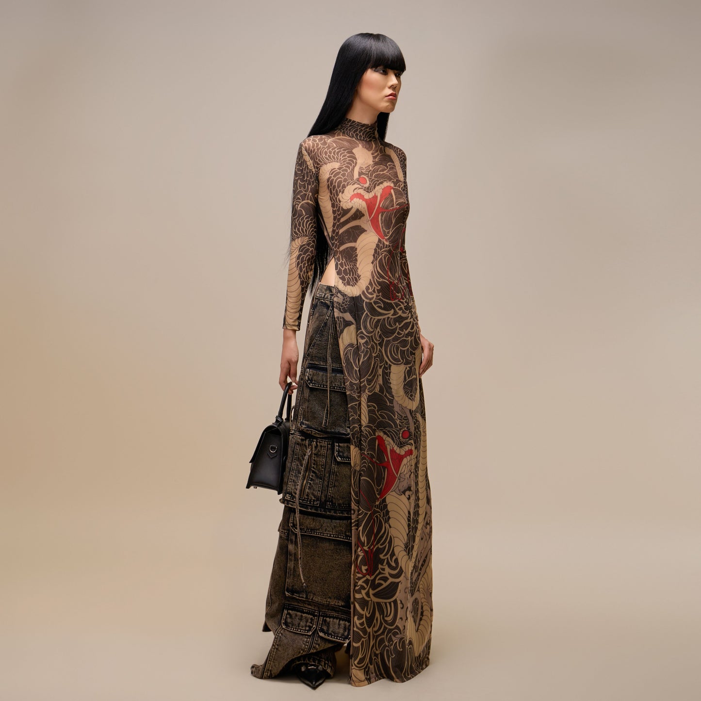 snake-tattoo-ao-dai-women ducstudio astoud