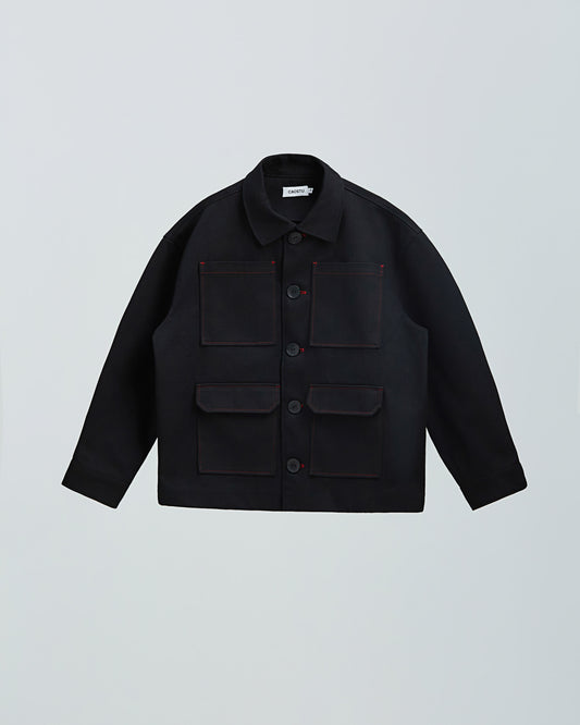 FOUR-POCKET JACKET | BLACK