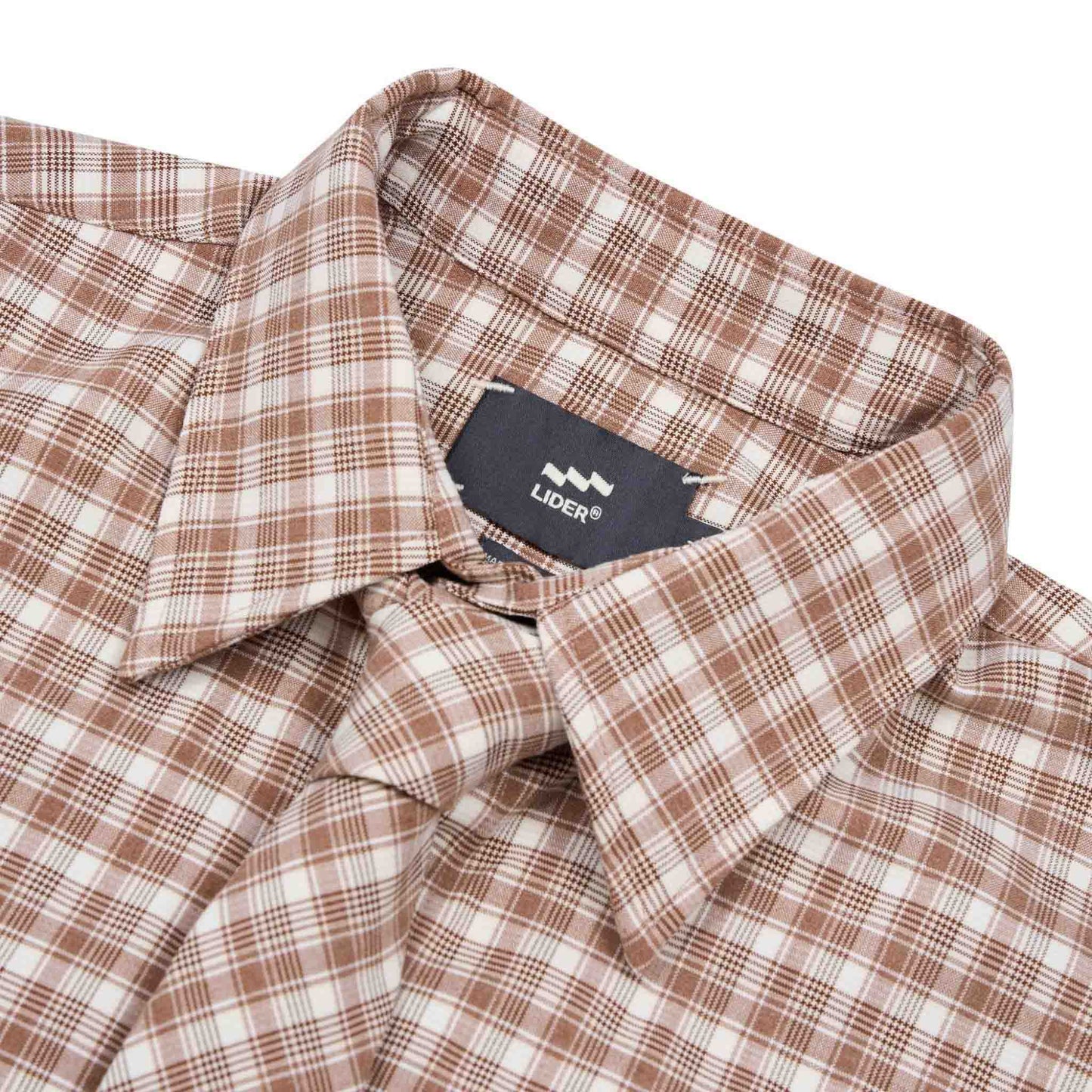 brown-orange-checked-oversized-shirt-pocket-button-tie-lider