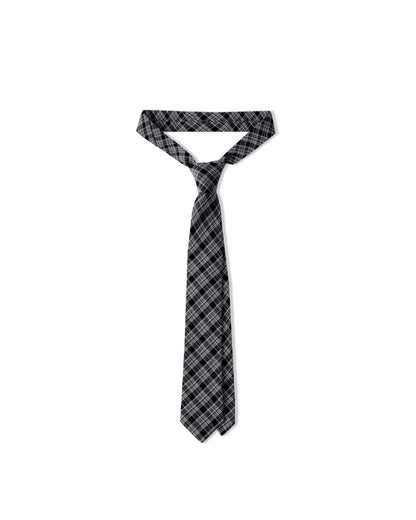 CAROLINE TIE | CHECKED BLACK