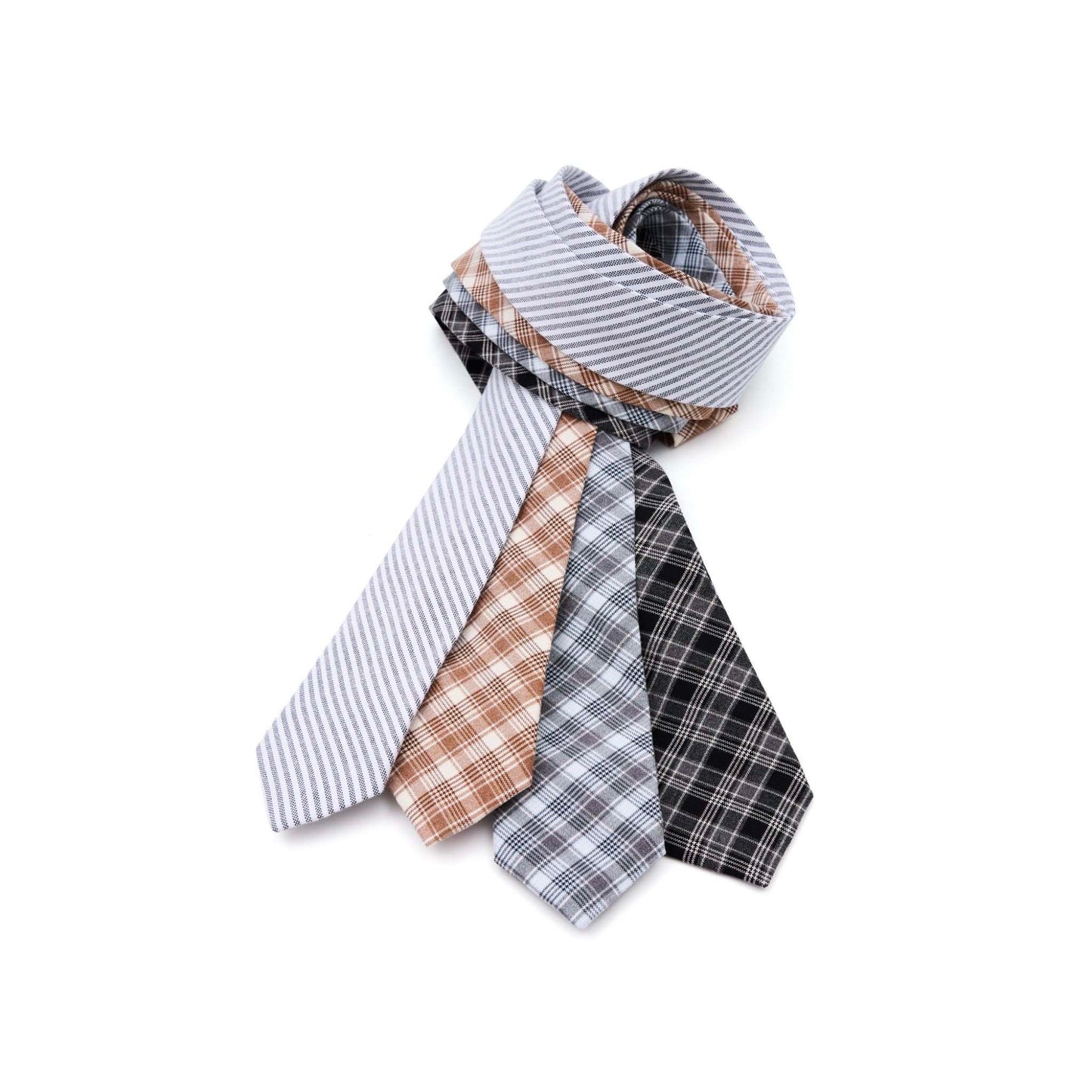 CAROLINE TIE | CHECKED GREY