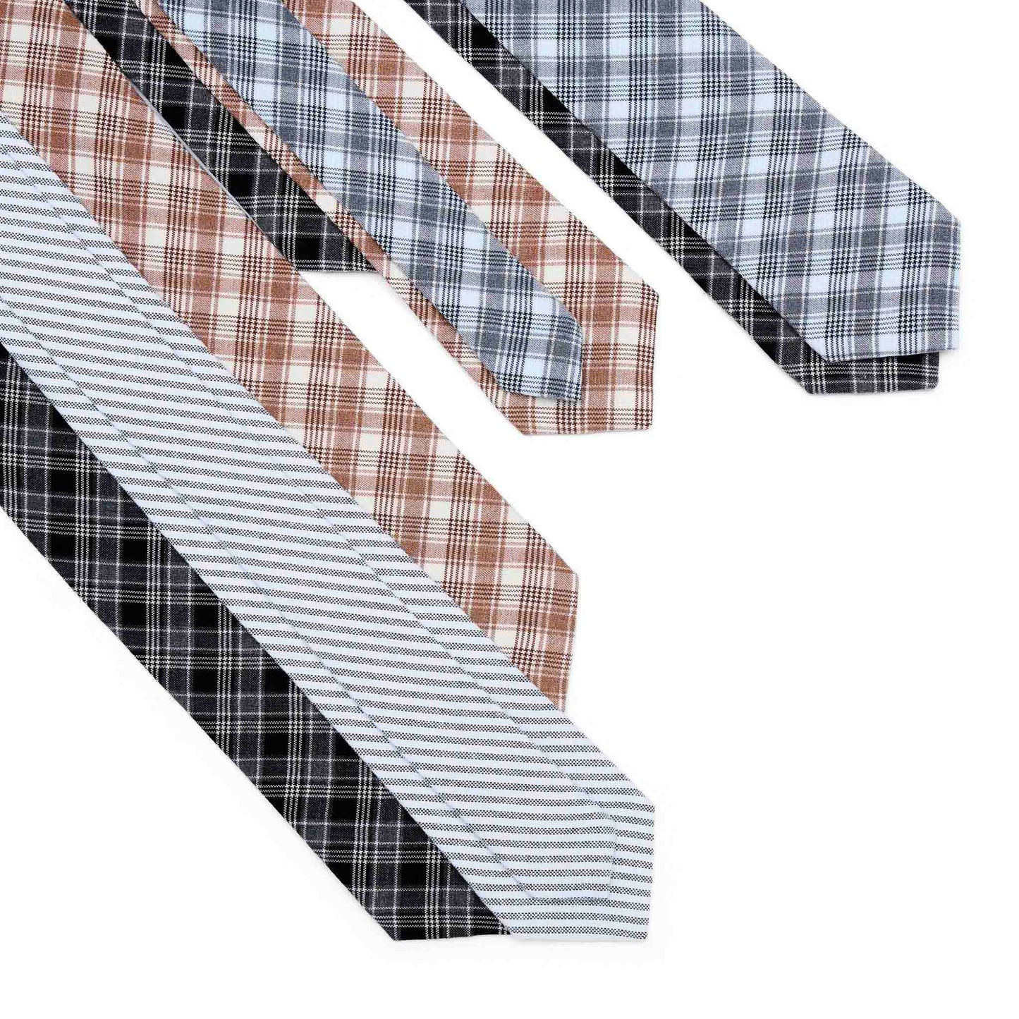 CAROLINE TIE | CHECKED GREY