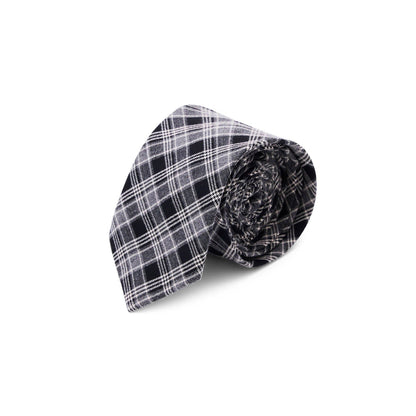 CAROLINE TIE | CHECKED BLACK