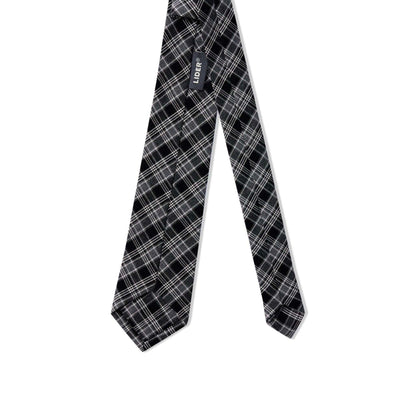 CAROLINE TIE | CHECKED BLACK