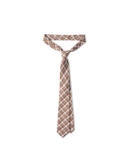 CAROLINE TIE | CHECKED CINNAMON