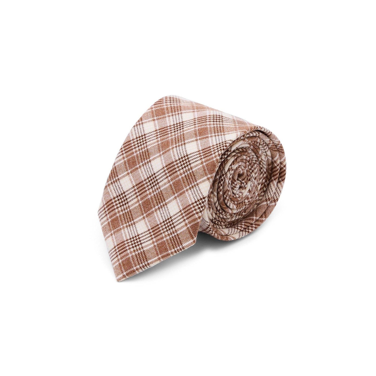 CAROLINE TIE | CHECKED CINNAMON