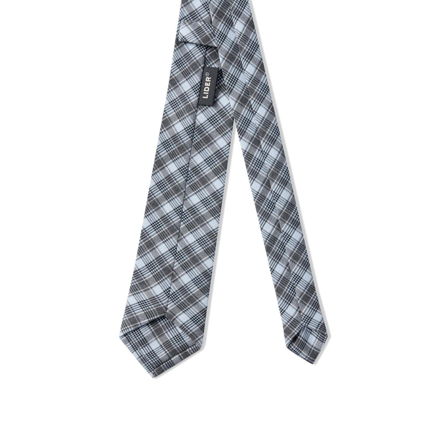 CAROLINE TIE | CHECKED GREY