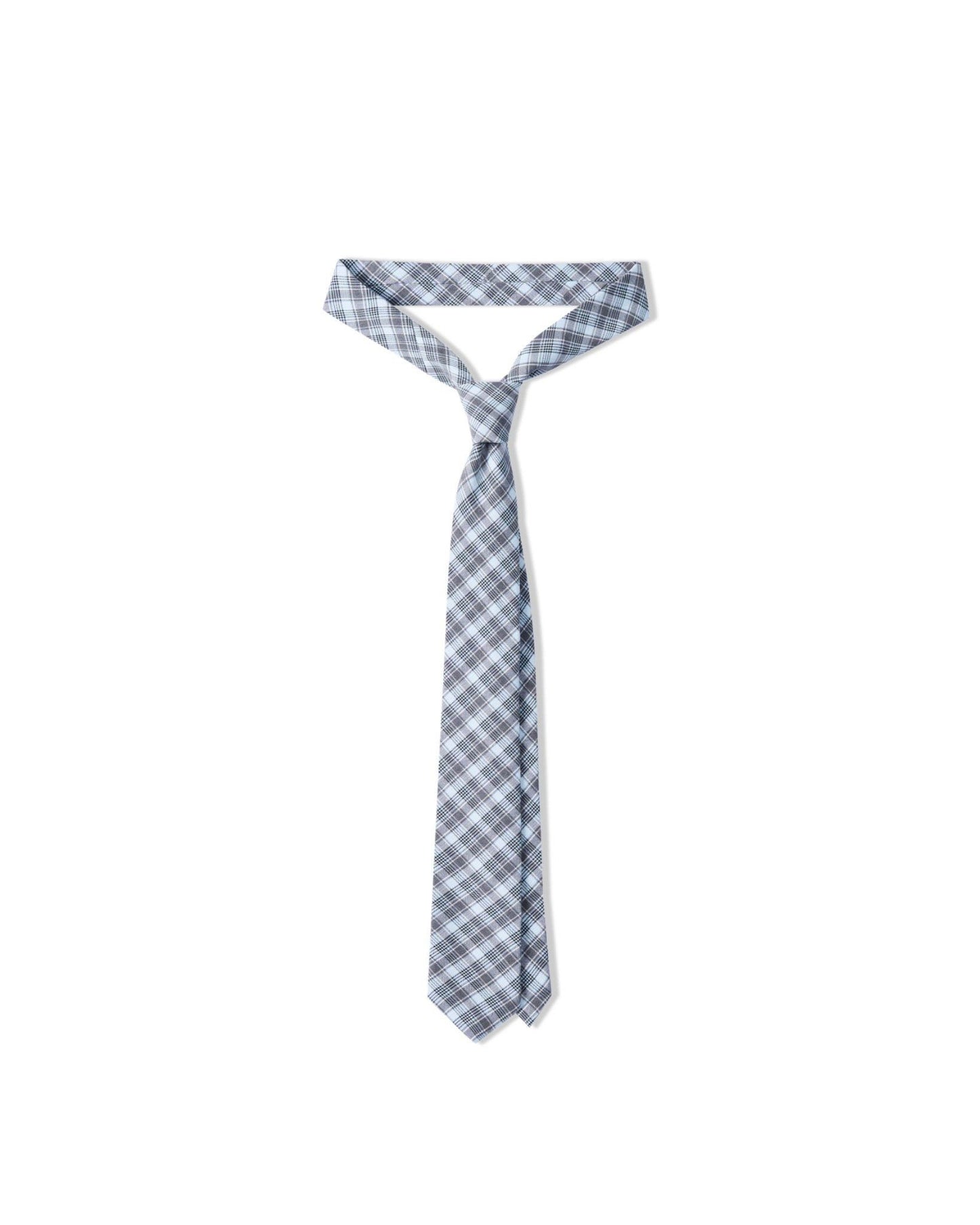 CAROLINE TIE | CHECKED GREY