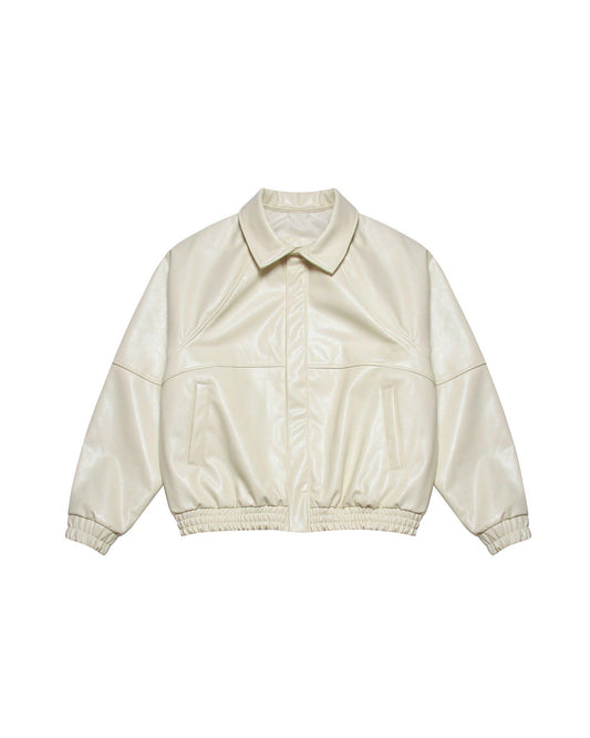 tiff-draco-leather-jacket-ivory-unisex-bomber-ribbed-trim-lider