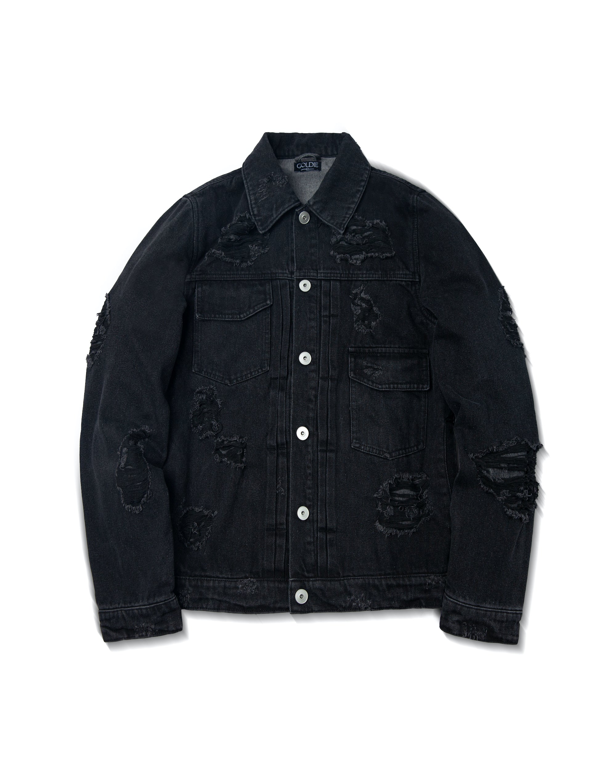 Men's black denim jacket Rage - Kaporal