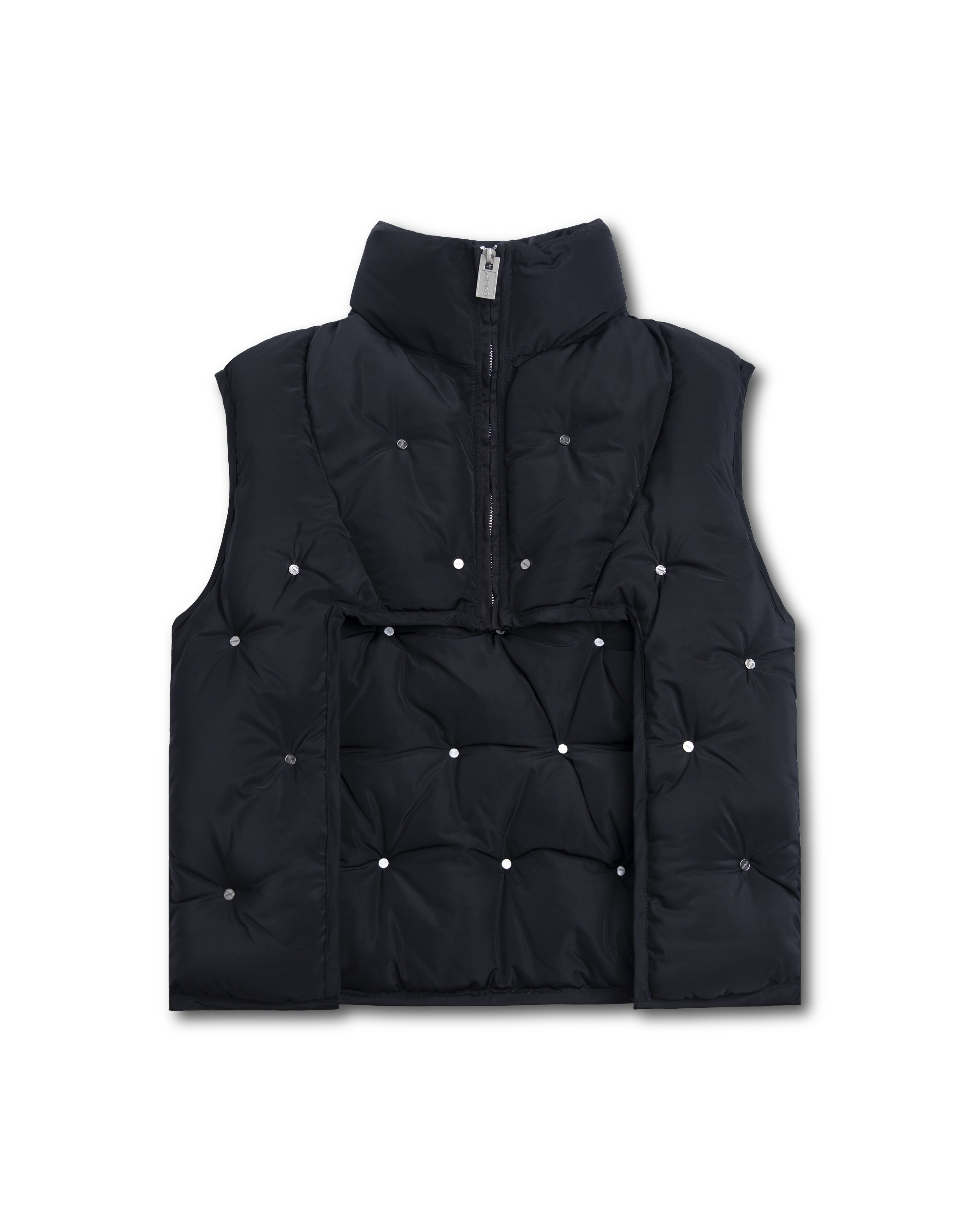 Half puffer outlet jacket